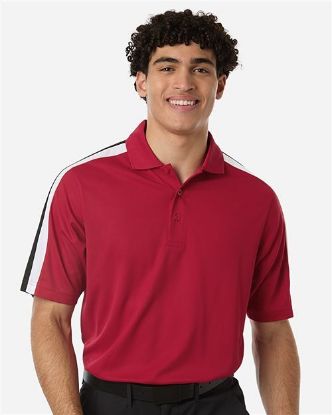 Picture of CE108C - Men's Nova Colorblock Performance Pique Polo