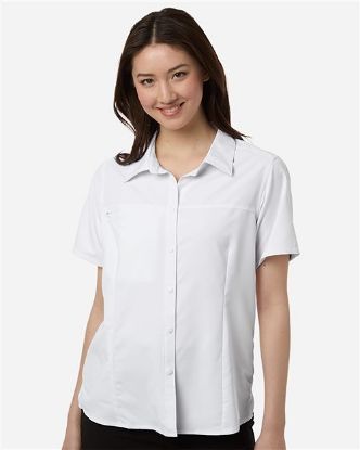 Picture of CE520W - Women's UltraUVP Shoreline Short Sleeve Staff Shirt
