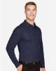 Picture of DG20L - Men's CrownLux Performance® Plaited Long Sleeve Polo