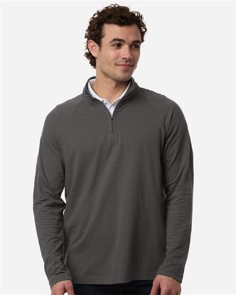 Picture of DG402 - Men's Seaton Pebble Textured Quarter-Zip Pullover