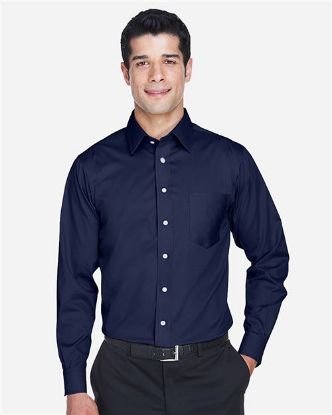 Picture of DG530 - Men's Crown Collection® Solid Stretch Twill Woven Dress Shirt