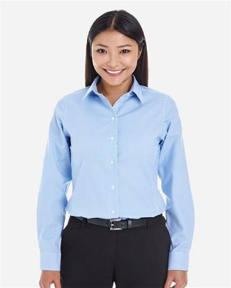 Picture of DG532W - Women's Crown Collection® Royal Dobby Woven Dress Shirt