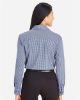 Picture of DG535W - Women's CrownLux Performance® Tonal Mini Check Woven Dress Shirt