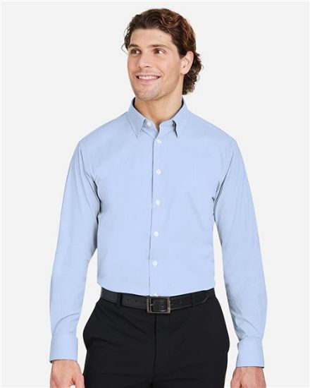 Picture of DG537 - Men's CrownLux Performance® Microstripe Dress Shirt