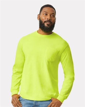 Picture of 2410 - Unisex Ultra Cotton® Long Sleeve Pocket T-Shirt