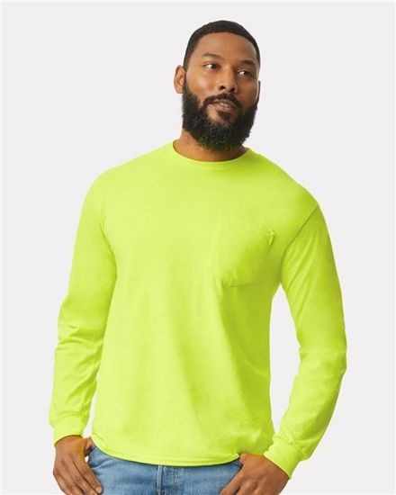 Picture of 2410 - Unisex Ultra Cotton® Long Sleeve Pocket T-Shirt