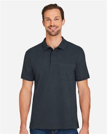 Picture of M205P - Men's Valiant Cotton Snag Protect Pocket Polo