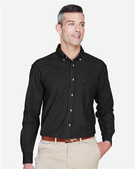 Picture of M550T - Men's Tall Denim Shirt