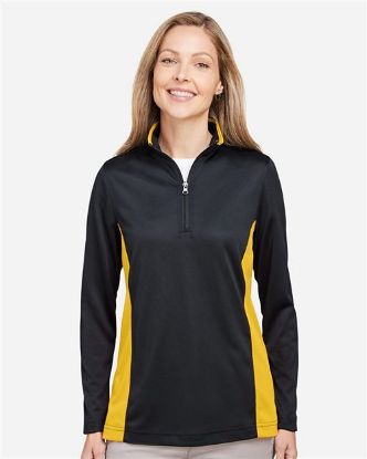Picture of M786W - Women's Flash Snag Protection Plus IL Colorblock Quarter-Zip Pullover