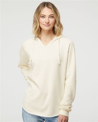 Picture of PRM2500 - Women’s Lightweight California Wave Wash Hooded Sweatshirt