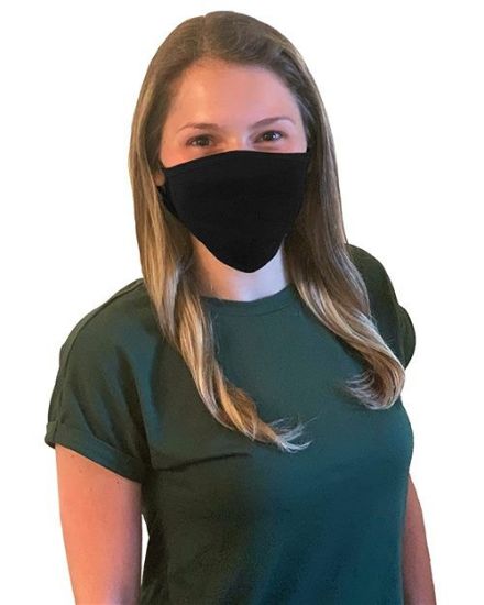 Picture of 1004 - 100% Cotton Antimicrobial Triple Layer Adjustable Mask