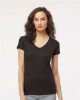 Picture of 3542 - Women's Deluxe Blend V-Neck T-Shirt