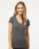 Picture of 3542 - Women's Deluxe Blend V-Neck T-Shirt