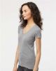 Picture of 3542 - Women's Deluxe Blend V-Neck T-Shirt