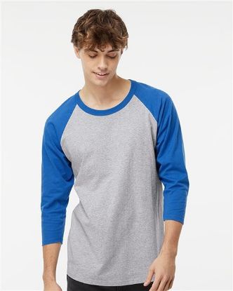 Picture of 5540 - Raglan Three-Quarter Sleeve Baseball T-Shirt