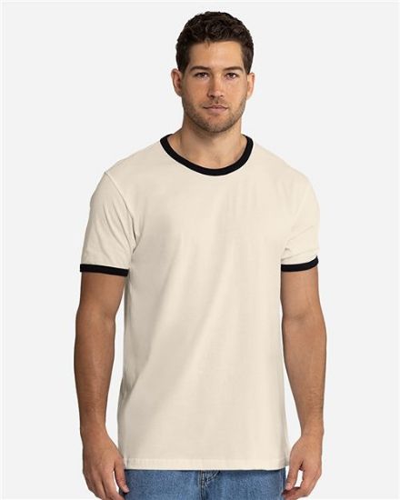 Picture of 3604 - Unisex Cotton Ringer Tee