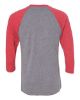 Picture of 6051 - Unisex Triblend Three-Quarter Raglan Tee