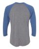 Picture of 6051 - Unisex Triblend Three-Quarter Raglan Tee