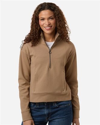 Picture of NE220W - Women's Mantra Half-Zip Ottoman Pullover