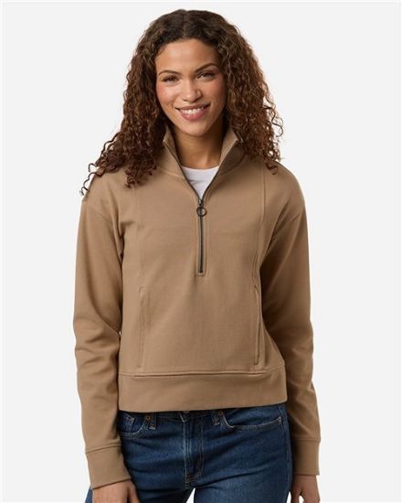 Picture of NE220W - Women's Mantra Half-Zip Ottoman Pullover
