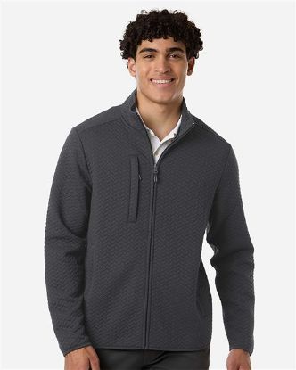 Picture of NE425 - Men's Aspen Herringbone Fleece Full-Zip