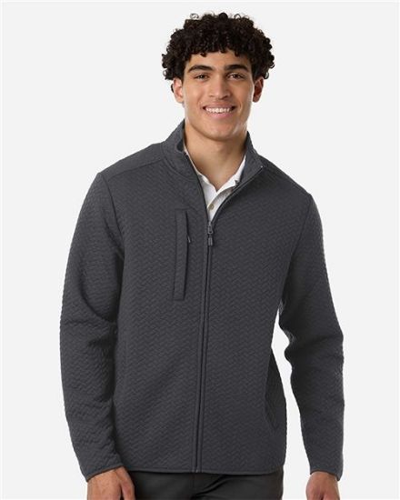 Picture of NE425 - Men's Aspen Herringbone Fleece Full-Zip