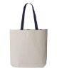 Picture of Q4400 - 11L Canvas Tote with Contrast-Color Handles