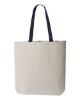 Picture of Q4400 - 11L Canvas Tote with Contrast-Color Handles