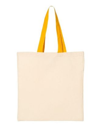 Picture of QTB6000 - Economical Tote with Contrast-Color Handles