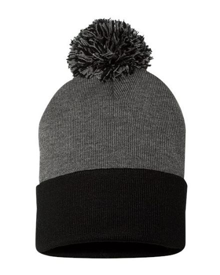 Picture of SP15 - 12" Pom-Pom Cuffed Beanie