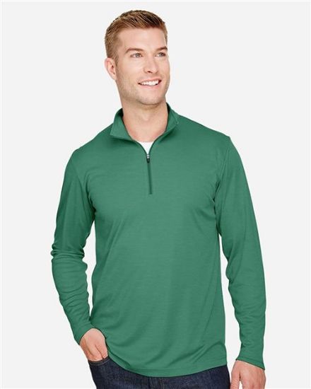 Picture of TT31H - Men's Zone Sonic Heather Performance Quarter-Zip Pullover