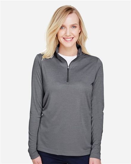 Picture of TT31HW - Women's Zone Sonic Heather Performance Quarter-Zip Pullover