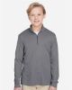 Picture of TT31HY - Youth Zone Sonic Heather Performance Quarter-Zip Pullover