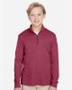 Picture of TT31HY - Youth Zone Sonic Heather Performance Quarter-Zip Pullover