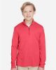 Picture of TT31HY - Youth Zone Sonic Heather Performance Quarter-Zip Pullover