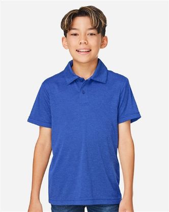 Picture of TT51HY - Youth Zone Sonic Heather Performance Polo