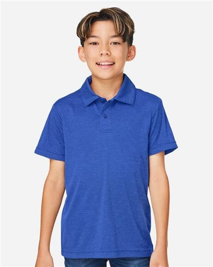 Picture of TT51HY - Youth Zone Sonic Heather Performance Polo