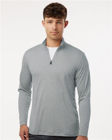 Picture of 4HM700 - Men's Pro-Lock Performance Mélange Quarter-Zip Pullover