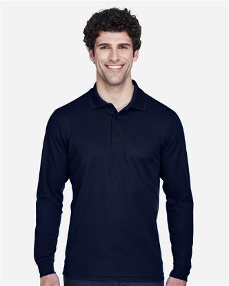Picture of 88192T - Men's Tall Pinnacle Performance Long Sleeve Piqué Polo