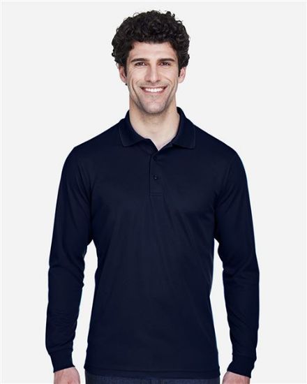 Picture of 88192T - Men's Tall Pinnacle Performance Long Sleeve Piqué Polo