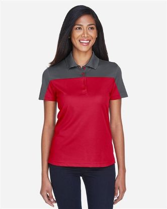 Picture of CE101W - Women's Balance Colorblock Performance Piqué Polo