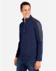 Picture of CE404 - Men's Market Snag Protect Mesh Colorblock Quarter-Zip Pullover