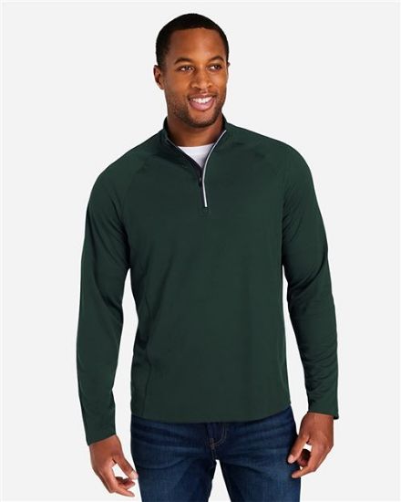 Picture of CE418 - Men's Origin Performance Pique Quarter-Zip Pullover