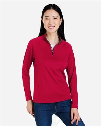 Picture of CE418W - Women's Origin Performance Pique Quarter-Zip Pullover
