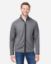 Picture of CE72 - Men's Venture Heathered Stripe Full-Zip Jacket
