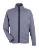 Picture of CE72 - Men's Venture Heathered Stripe Full-Zip Jacket