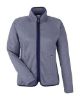 Picture of CE72W - Women's Venture Heathered Stripe Full-Zip Jacket