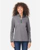 Picture of CE73W - Women's Venture Heathered Stripe Quarter-Zip Pullover