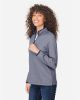 Picture of CE73W - Women's Venture Heathered Stripe Quarter-Zip Pullover