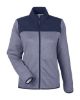 Picture of CE74W - Women's Venture Heathered Stripe Hybrid Jacket